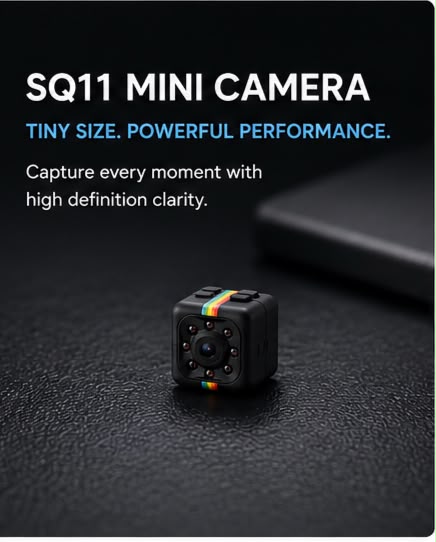 SQ11 Mini Camera HD 1080P | Night Vision Motion Detection DVR Camcorder
