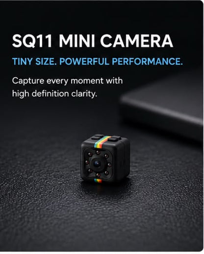 SQ11 Mini Camera HD 1080P | Night Vision Motion Detection DVR Camcorder